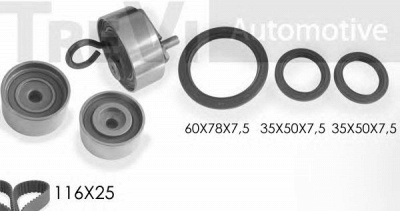 TREVI AUTOMOTIVE kd1387s -  Комплект ремня ГРМ